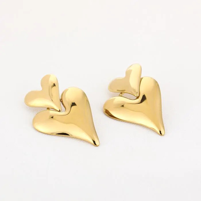 DOUBLE HEART - EARRINGS