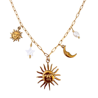 MOON AND SUN - NECKLACE