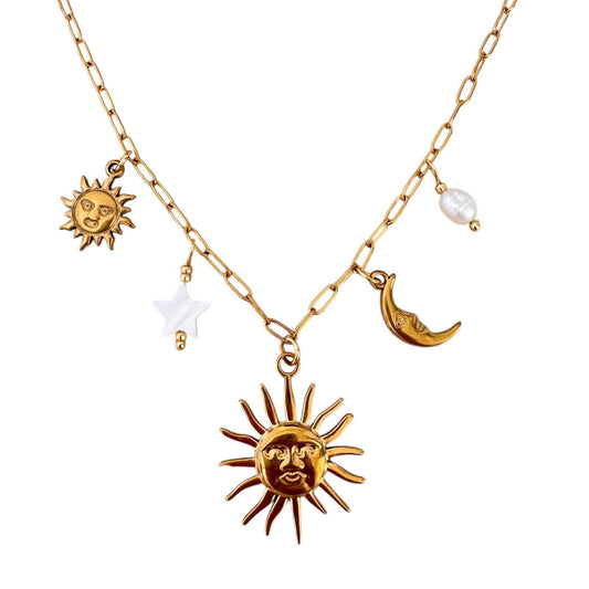 MOON AND SUN - NECKLACE