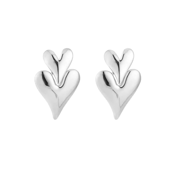 DOUBLE HEART - EARRINGS
