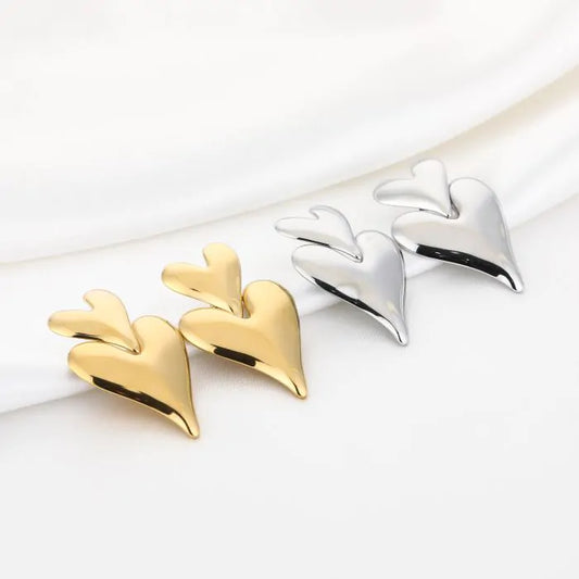 DOUBLE HEART - EARRINGS