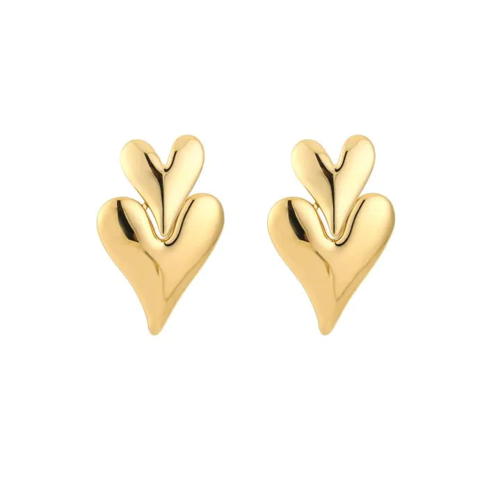 DOUBLE HEART - EARRINGS