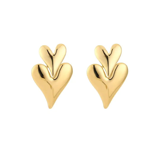 DOUBLE HEART - EARRINGS