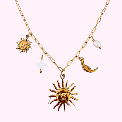 MOON AND SUN - NECKLACE