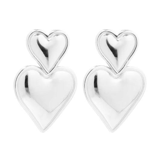 DOUBLE HEART - EARRINGS