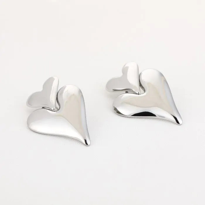 DOUBLE HEART - EARRINGS